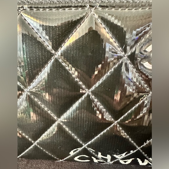 CHANEL Matelasse Quilted Black Patent Caviar Leather Round Zip Long Wallet ๐ค๐ฅ - Picture 13 of 13
